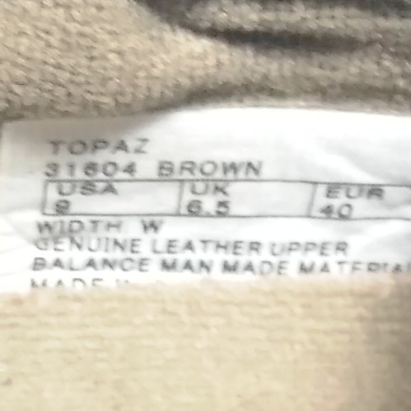 * PW Minor woman brown leather mary jane flats loafer Size 9 - Picture 5 of 6